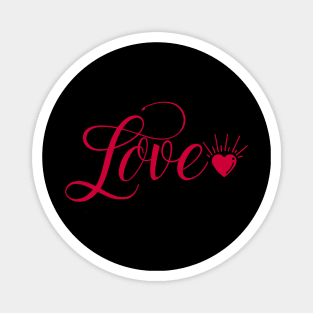 Cute Love Graphic Letter Print Design Magnet